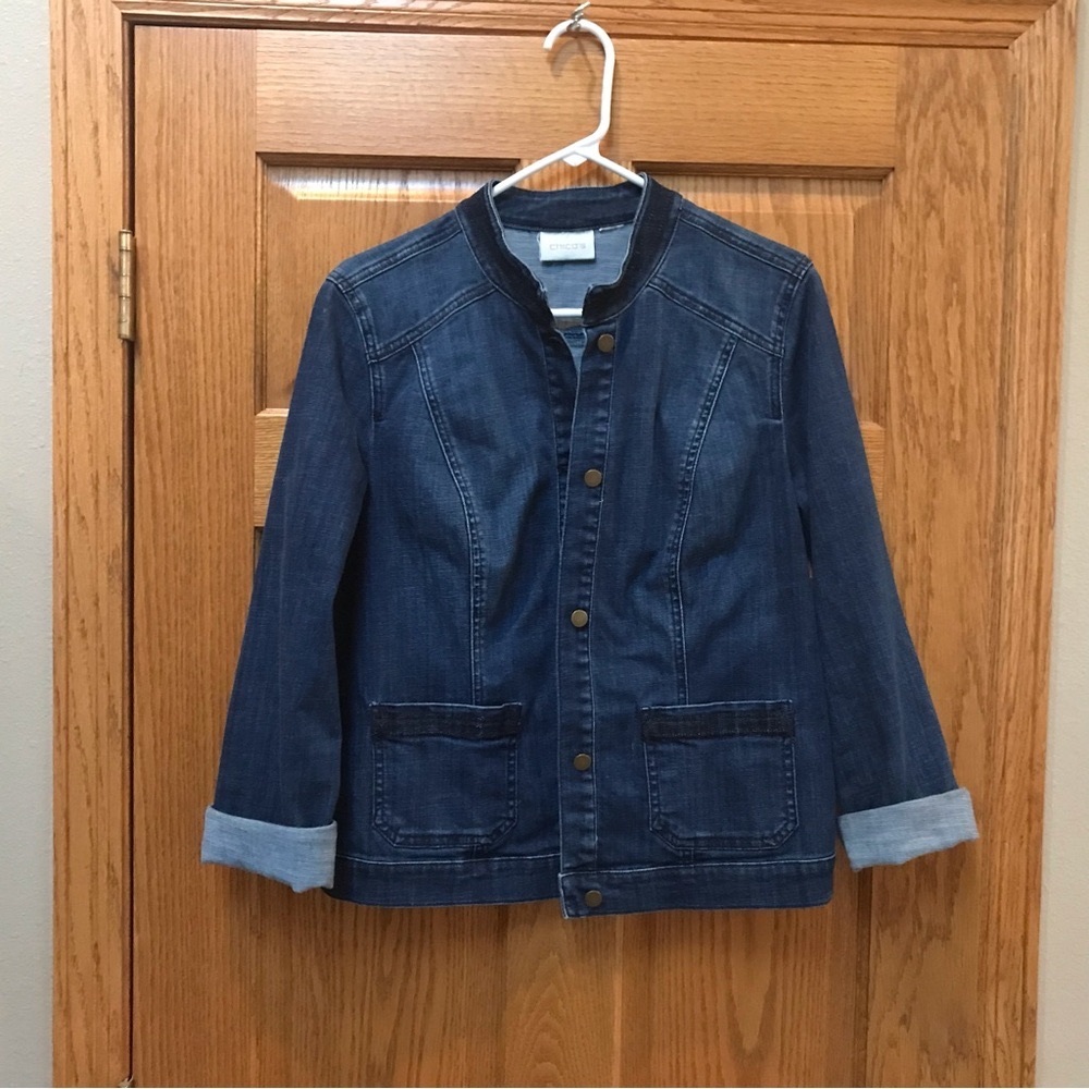 Women’s Chicos Dark Blue Denim Jacket
